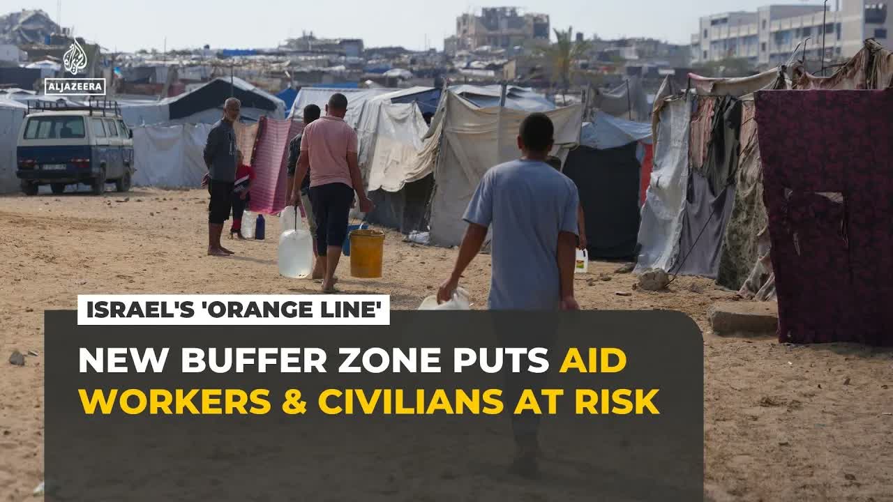 Israel’s ‘orange line’ in Gaza tightens movement and aid access