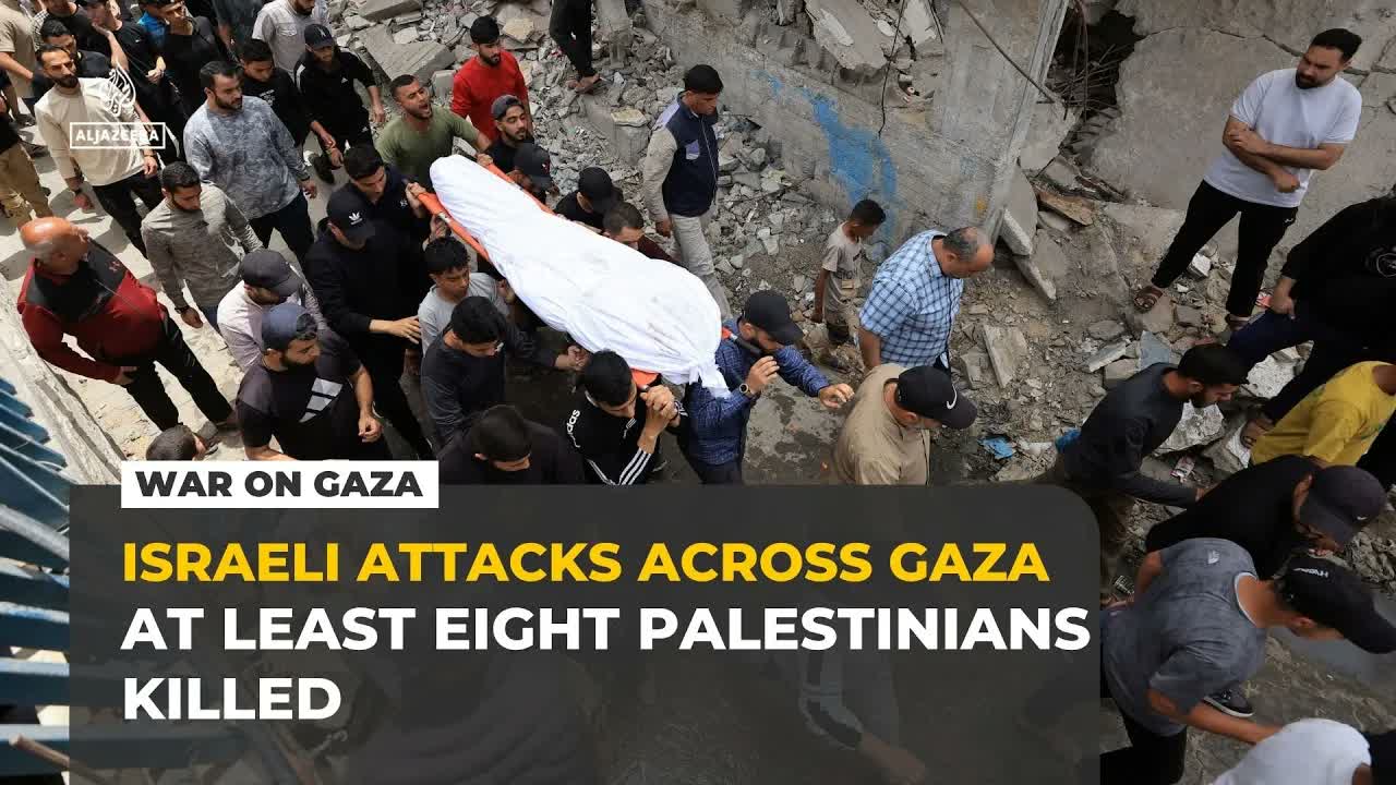 Israeli forces kill at least 8 Palestinians as Netanyahu says Israel now controls 60% of Gaza