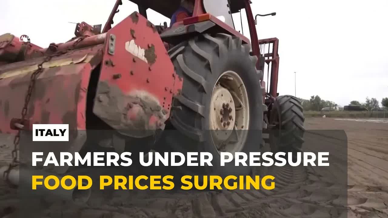 Italian farmers struggle as Middle East war drives up fuel and fertiliser costs.