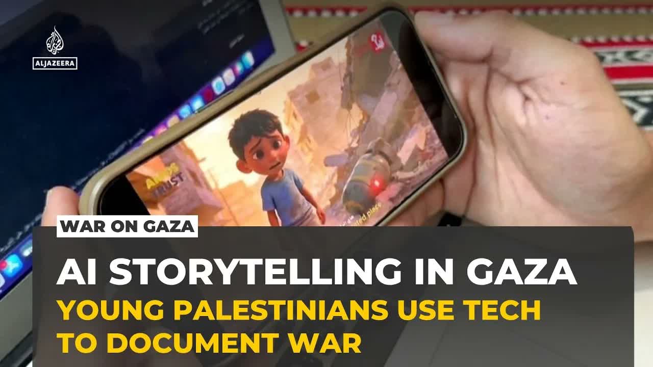 Young Palestinians in Gaza use AI to tell stories of war and separation