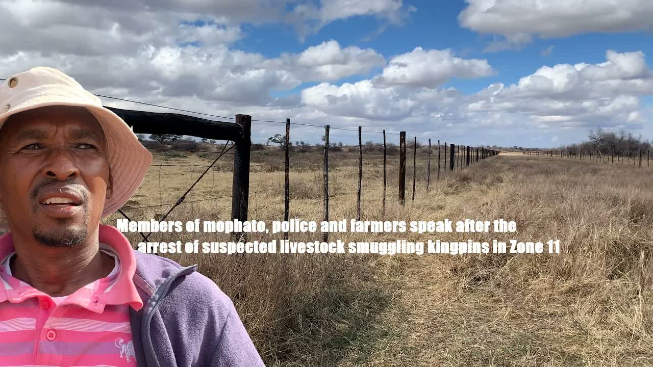 Mophato, police and farmers speak after the arrest of suspected livestock smuggling kingpins.