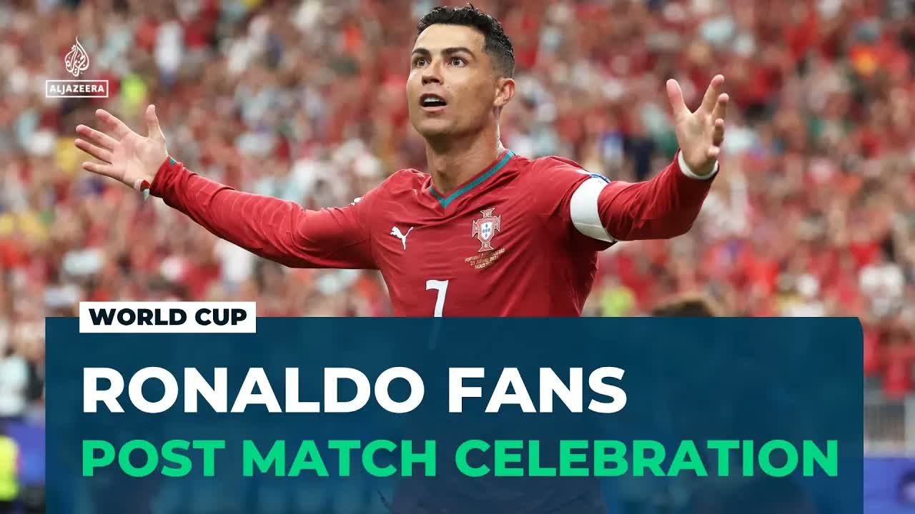 Dallas fan zone: Ronaldo supporters celebrate after match