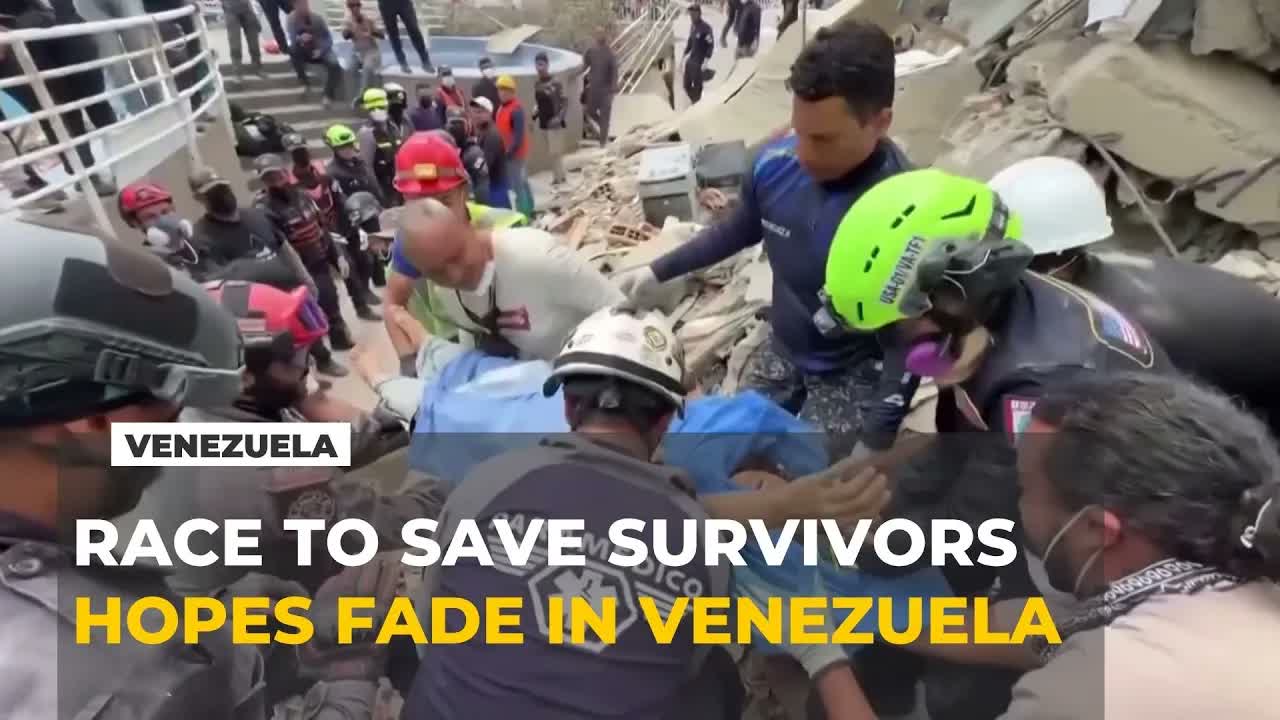 Rescuers race to find survivors after Venezuela earthquake as hopes fade