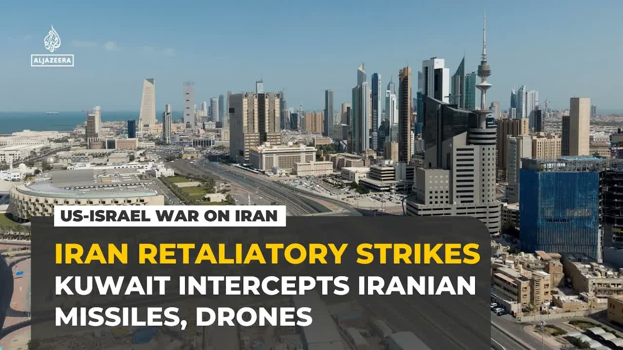 Sirens blare in Kuwait as military says air defences intercept Iranian missiles, drones