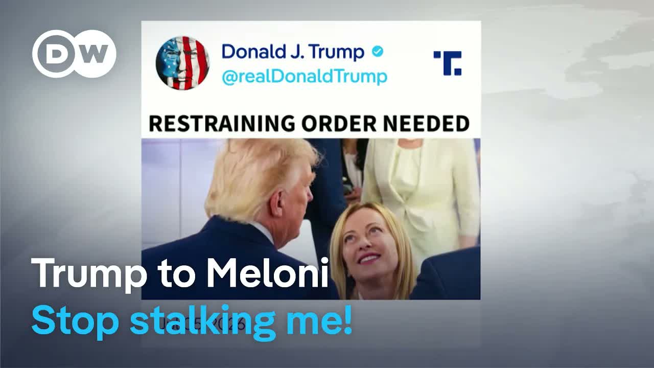 US President Donald Trump reignites his feud with Italian Premier Giorgia Meloni | DW News