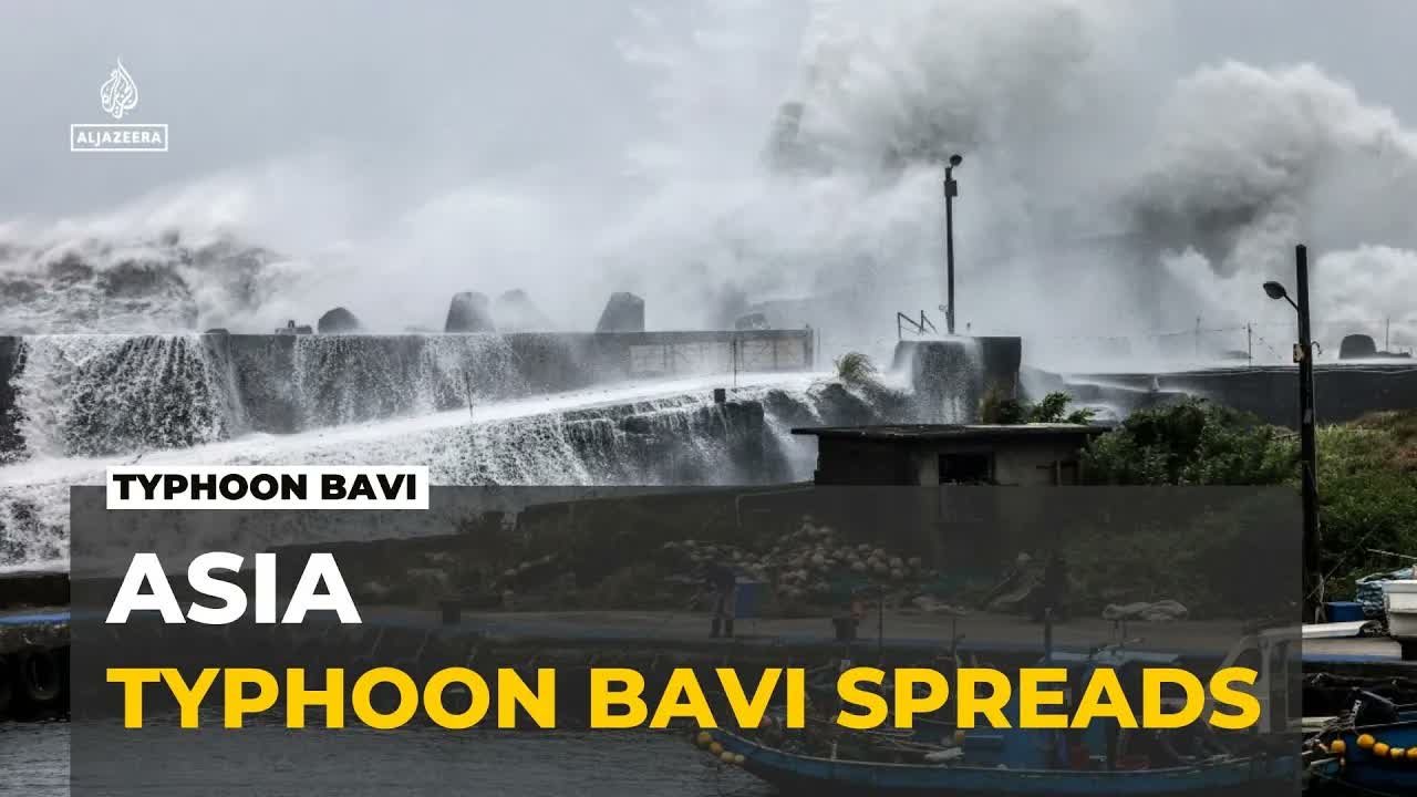 Typhoon Bavi: Largest storm in years heads for Japan, Taiwan, China