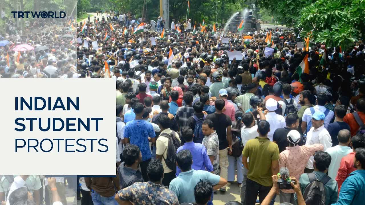 Clashes erupt during student protests in India’s Jharkhand state