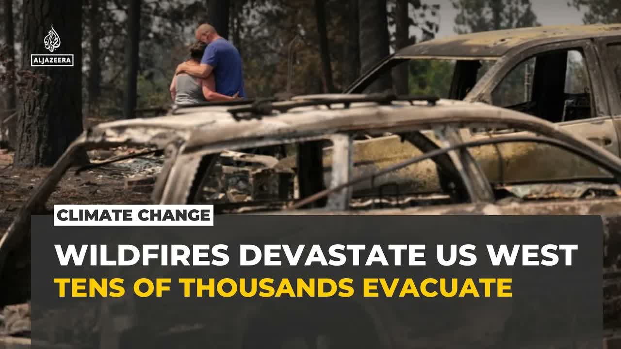 Western US wildfires force tens of thousands to evacuate