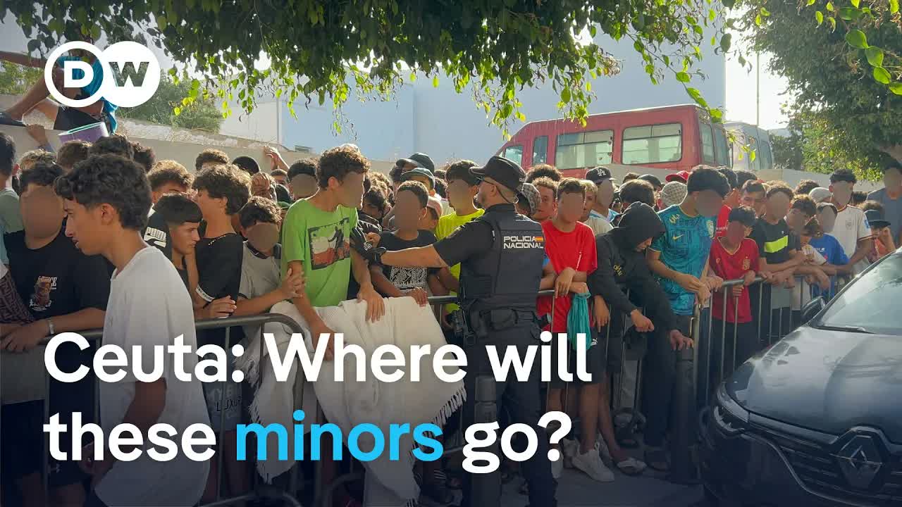 Spain plans to relocate 1,300 migrant children from overcrowded Ceuta | DW News