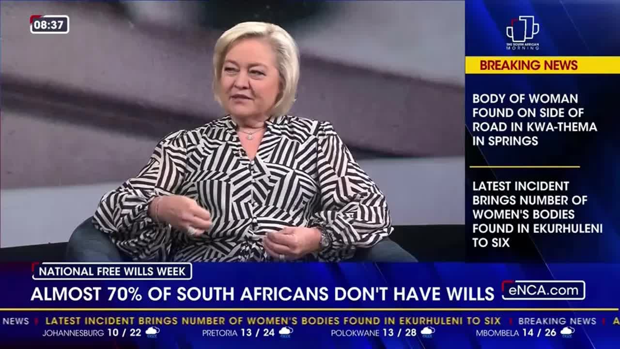 Almost 70% of South Africans don't have wills
